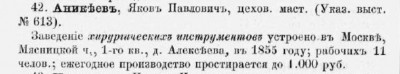 Статистическия сведения о фабриках и заводах экспонентов, получивших награды на мануфактурной выставке 1861.jpg