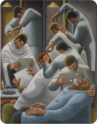 Bradobrei.75.William Roberts (1895-1980) The Barbers Shop, 1946.jpg