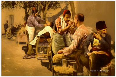 Bradobrei.79.Charles W. BaileyJr.Barbers in Constantinople.PNG